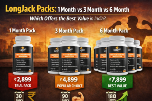 LongJack प्राकृतिक हर्बल टेस्टोस्टेरोन बूस्टर: 30, 45 और 90 दिन के पैक चुनें | भारत का #1 आयुर्वेदिक मेल एन्हांसमेंट कैप्सूल